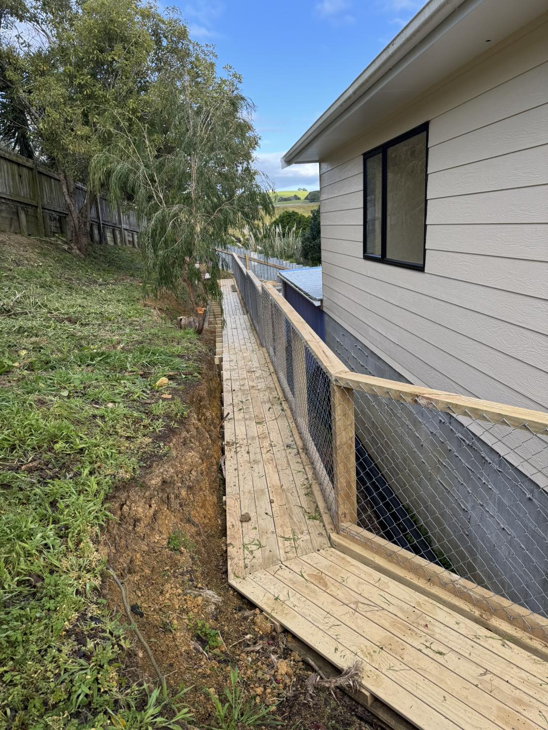 Large Timber Deck Construction